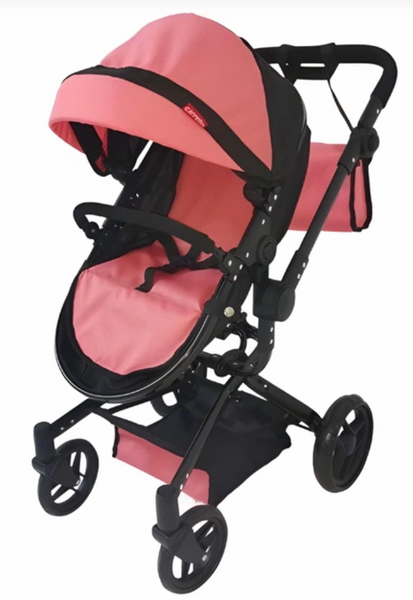 Коляска для ляльки Carrello Fortuna 9695 Peach Pink 2 в 1 із сумочкою 9695-PP фото