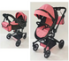 Коляска для ляльки Carrello Fortuna 9695 Peach Pink 2 в 1 із сумочкою 9695-PP фото 7