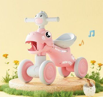 Дитячий 4-колісний велобіг JOY LK-60812: світлові та звукові ефекти, PU колеса 193998 фото