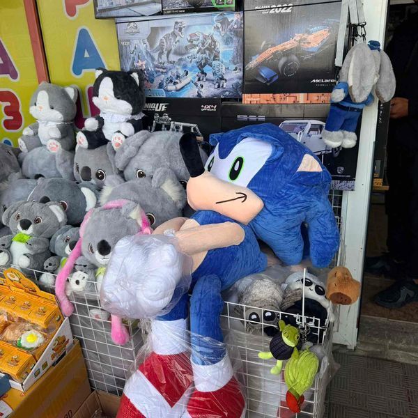 Гігантська м'яка плюшева іграшка Сонік 120 см (герой Sonic the Hedgehog, преміум якість) 120-42 фото
