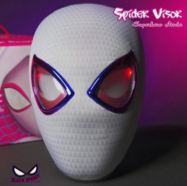 Маска Spider Gwen (Гвен Стейси) с подсветкой на пульте упражнения 179879 фото
