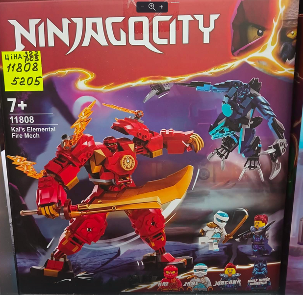 Конструктор 322 дет Ninjago Робот Вогняної стихії Кая 11808 фото