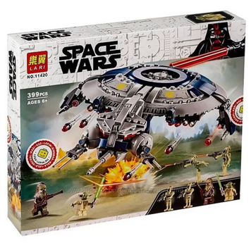 Дитячий конструктор космічний корабель Дроїд-Винищувач Space Wars 11420 (399 деталей), бойовий робот Зоряні Війни 11420A фото