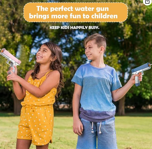 Водяной пистолет Глок электрический для детей Water Gun Glock на аккумуляторе 7778 фото