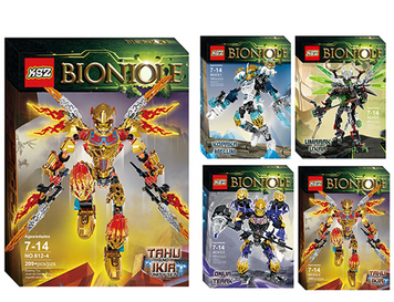 Конструктор KSZ 612 Біонікл Bionicle (Копака, Онуа, Таху, Умарак) В-612-1-2-3-4 фото