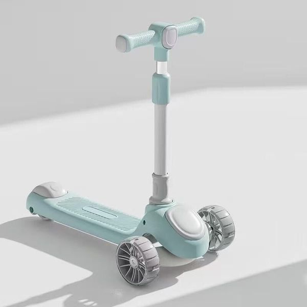 Детский трехколесный самокат "Skyper" JM-4170/24: колеса со светом, музыка и подсветка платформы 194623 фото