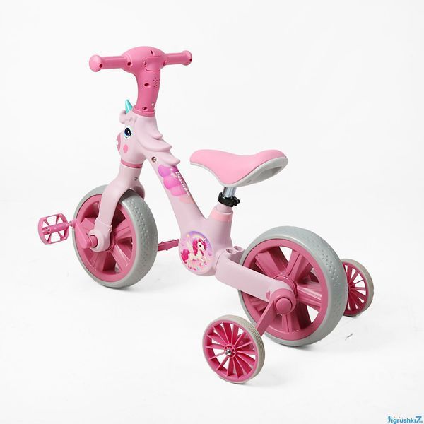 Дитячий велосипед-трансформер Best Trike JM-1071-9: 3 в 1, знімні педалі та бокові колеса 193678 фото