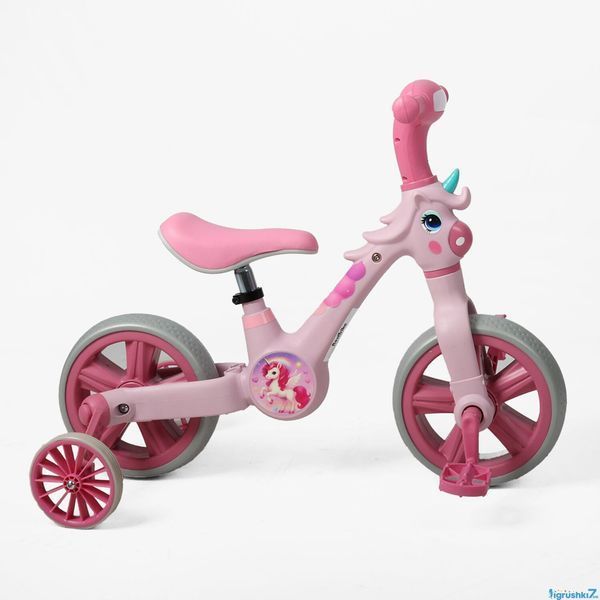 Дитячий велосипед-трансформер Best Trike JM-1071-9: 3 в 1, знімні педалі та бокові колеса 193678 фото