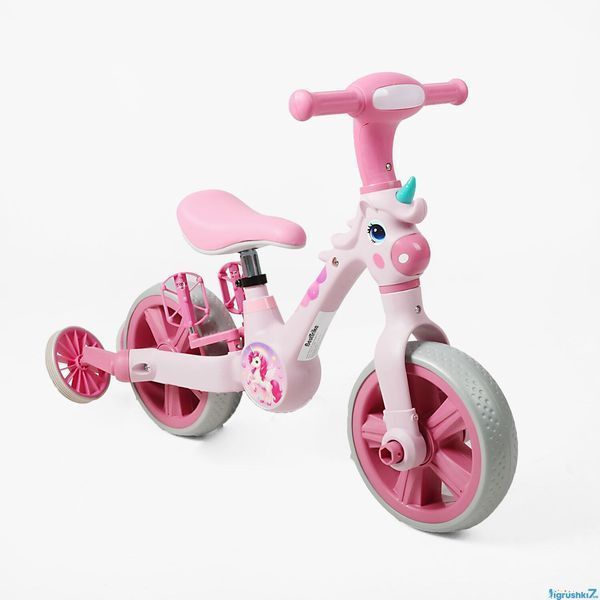 Дитячий велосипед-трансформер Best Trike JM-1071-9: 3 в 1, знімні педалі та бокові колеса 193678 фото