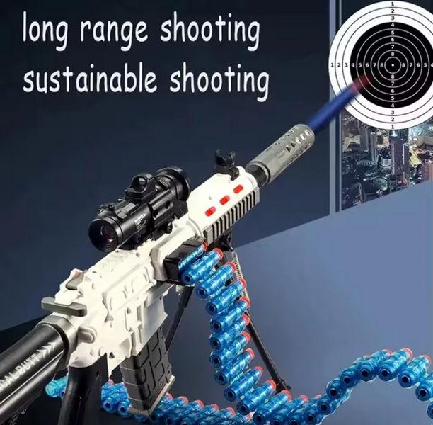 Автомат Nerf 837A &laquo;Pioneer HK416&raquo; &ndash; 69 см, механічний, 20 м&rsquo;яких патронів, 18 гільз, зум 16&ndash;32&times; 183189 фото