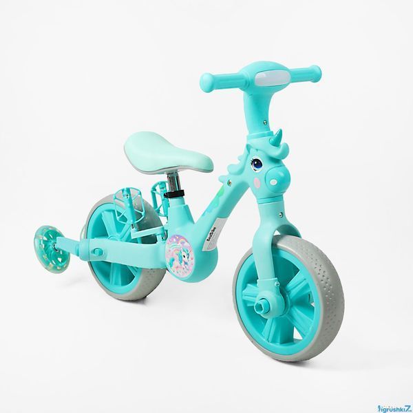 Дитячий велосипед-трансформер Best Trike JM-1071-9: 3 в 1, знімні педалі та бокові колеса 193677 фото
