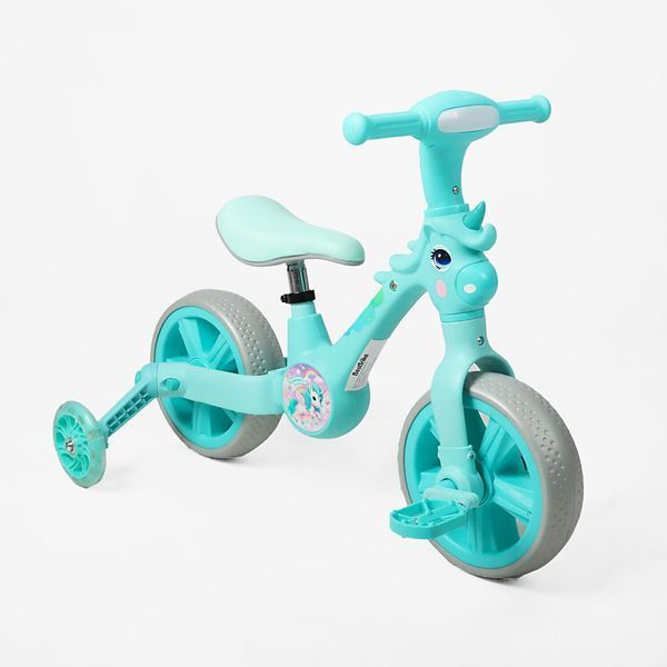 Дитячий велосипед-трансформер Best Trike JM-1071-9: 3 в 1, знімні педалі та бокові колеса 193677 фото