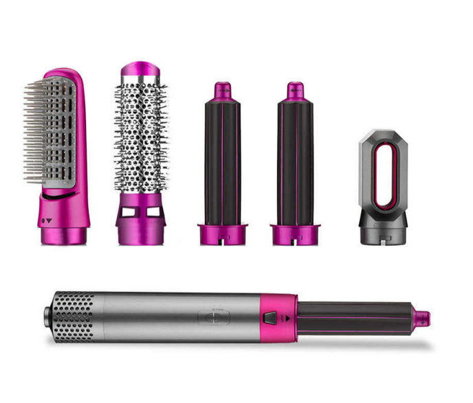 Стайлер 5 в 1 Hot Air Styler для волосся (1000 Вт) &mdash; Мультистайлер фен із 5 насадками для об'єму, випрямлення та завивки 4462890123 фото