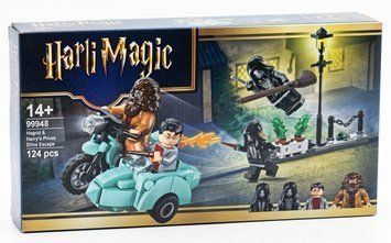 Конструктор Harry Potter Гегрід і Гаррі: Втеча з Тісової вулиці 99948 на 124 деталі (літаючий мотоцикл, міні-фігурки, у коробці) 99948 фото