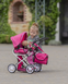 Дитяча коляска для ляльок Оригінал  2 в 1 Carrello Unica 9346 Hot Pink (Рожева) &mdash; з люлькою та сумкою 9346 фото 6