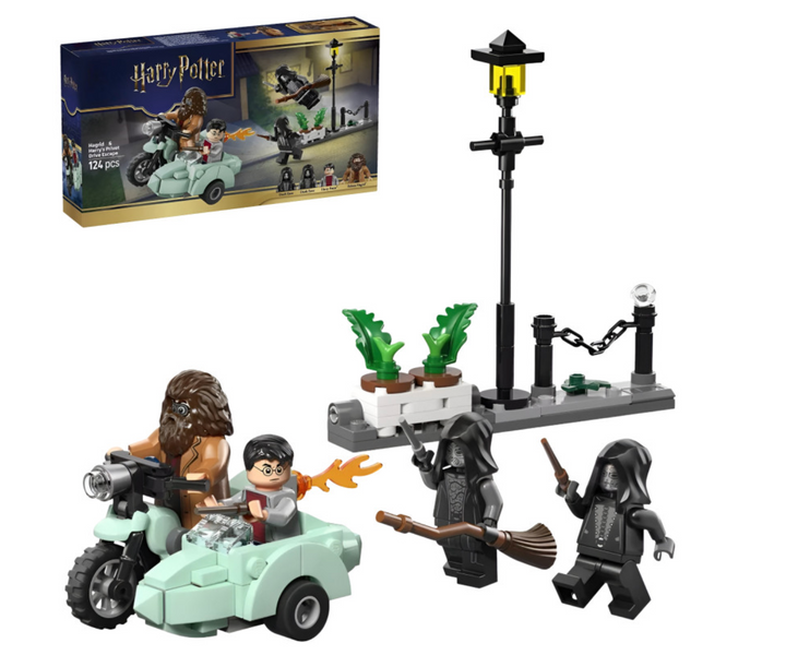 Конструктор Harry Potter Гегрід і Гаррі: Втеча з Тісової вулиці 99948 на 124 деталі (літаючий мотоцикл, міні-фігурки, у коробці) 99948 фото