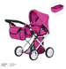 Дитяча коляска для ляльок Оригінал  2 в 1 Carrello Unica 9346 Hot Pink (Рожева) &mdash; з люлькою та сумкою 9346 фото 2