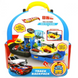 Трек Hot Wheel 1212 с 2 металлопластиковыми машинками, механическим лифтом и подвижными элементами в чемоданчике 164221 фото 4