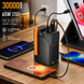 Павербанк 30000 мАг для телефону та ноутбука 65W чорний з 2 USB, 2 Type-C  Y365 фото 6