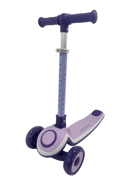 Самокат триколісний Skyper S-226-18 L (Фіолетовий): зі світловими ефектами та складаним кермом 195009 фото
