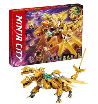 Конструктор Bela Ніндзяго "Золотий Ультра Дракон Ллойда", 989 деталей Ninjago 7014 фото