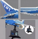 Великий колекційний конструктор Літак Boeing 787 Dreamliner Brick King 80009 (1353 деталі), масштабна модель Боїнг Дримлайнер на підставці 80009 фото 3