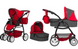 Дитяча коляска для ляльок 2 в 1 Carrello Avanti 9662 Red: Маневрена модель з поворотною ручкою 9662 фото 5