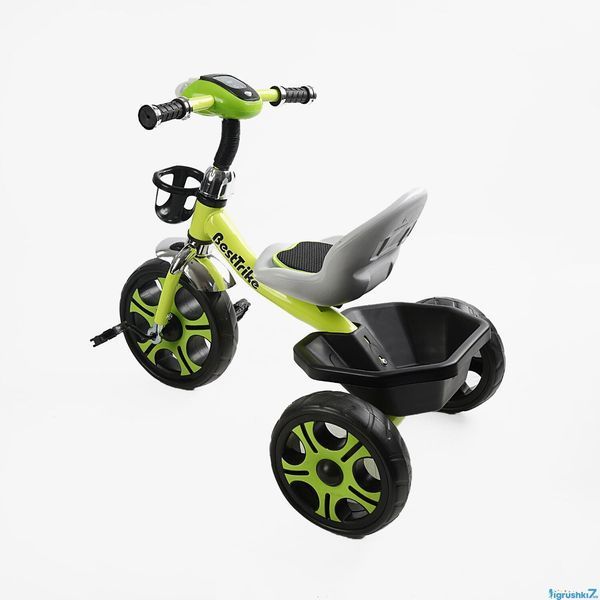 Дитячий триколісний велосипед Best Trike BS-22603: сталева рама, великі колеса, фара 168726 фото