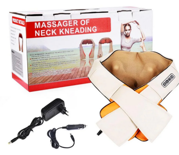 Роликовий масажер для спини та шиї Massager of Neck Kneading 6929830 фото