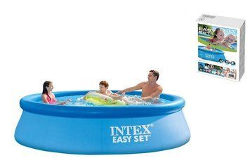 Семейный наливной бассейн Intex 28110 Easy Set: 244х76 см, трехслойный ПВХ 28110 фото