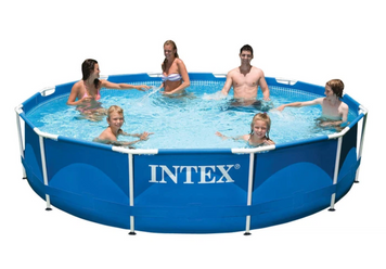 Каркасный сборный бассейн Intex 28210 (366х76 см): надежный семейный бассейн 28210 фото