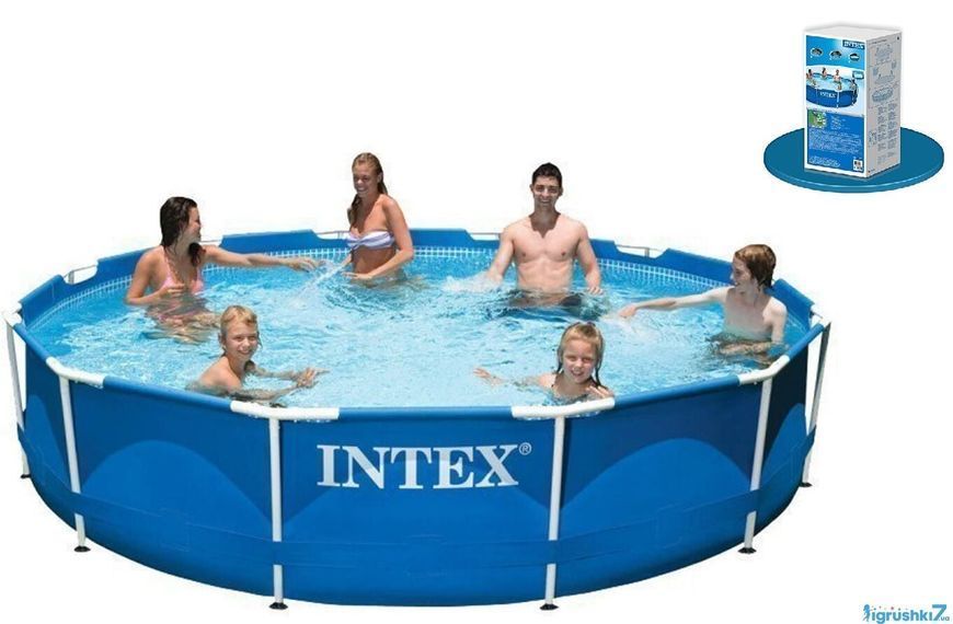 Каркасний збірний басейн Intex 28210 (366х76 см): надійний сімейний басейн 28210 фото