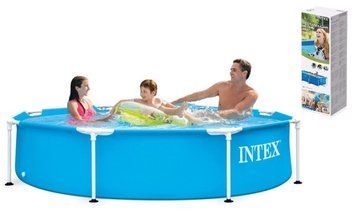 Каркасный бассейн Intex 28205 (244х51 см): серия Metal Frame для детей и подростков 28205 фото