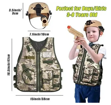 Военный игровой набор с жилетом "Desert war" Kids D 012 со звуковыми эффектами D 012 фото