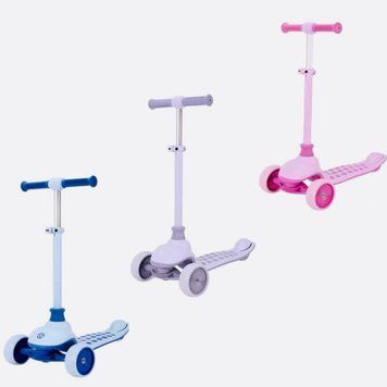 Дитячий триколісний самокат Best Scooter J-4266-032: колеса зі світлом та складне кермо 193229 фото