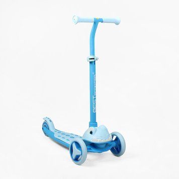 Дитячий триколісний самокат Best Scooter L-16478: колеса зі світлом та алюмінієве кермо 193226 фото
