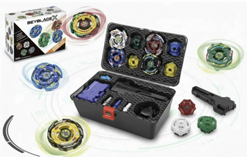Ігровий Набір Бейблейд BeBlade в Кейсі: 4 Волчка (Метал), 2 Запускачі Beyblade Deluxe 180204 фото
