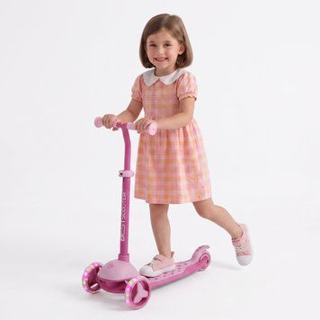 Дитячий триколісний самокат Best Scooter M-83511: колеса зі світлом та регульоване кермо 193225 фото