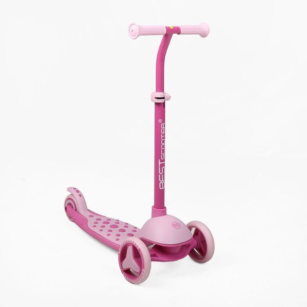 Дитячий триколісний самокат Best Scooter M-83511: колеса зі світлом та регульоване кермо 193225 фото