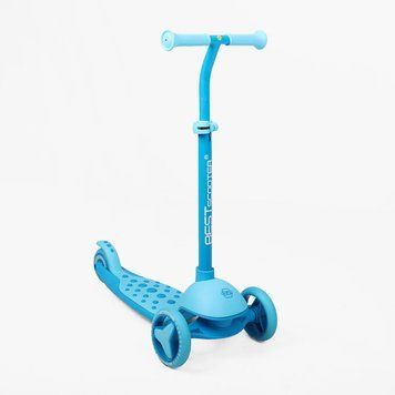 Дитячий триколісний самокат Best Scooter M-83511: колеса зі світлом та регульоване кермо 193224 фото
