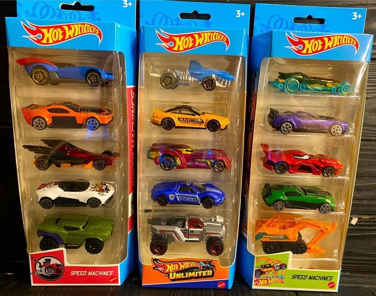Hot Wheels Набір металевих машинок із 5 штук 709-5 фото