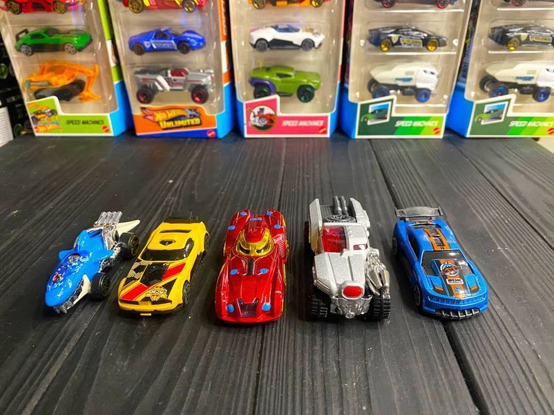 Hot Wheels Набір металевих машинок із 5 штук 709-5 фото