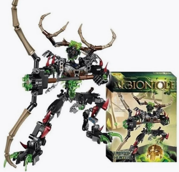 Детский конструктор робот-герой Bionicle в ассортименте (Таху, Копака, Онуа, Умарак), шарнирный экшн-конструктор Бионикл 611-1234 фото