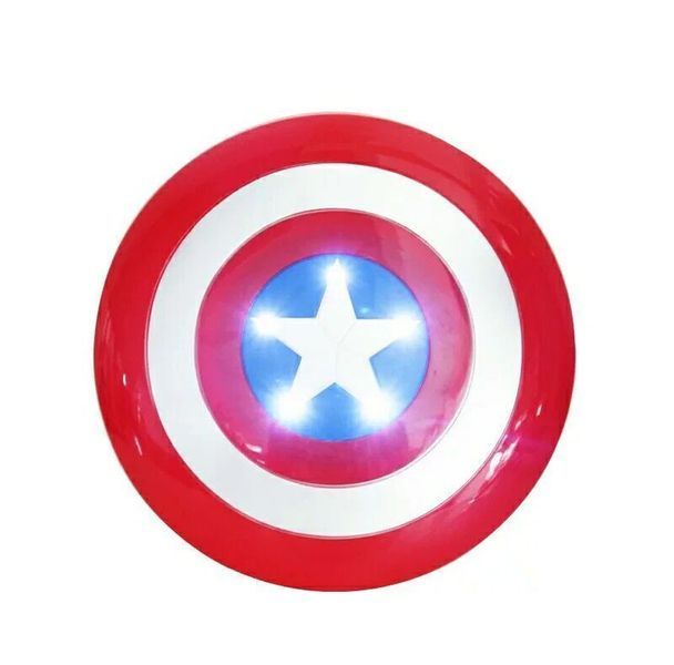 Детский щит Капитана Америки, Звуковые Световые Эффекты щит Captain America 32 см 2137 фото
