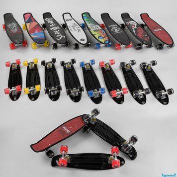 Скейт Пенні борд Best Board S-00635: Безпечне катання з Grip Tape та світловими ефектами 102052 фото