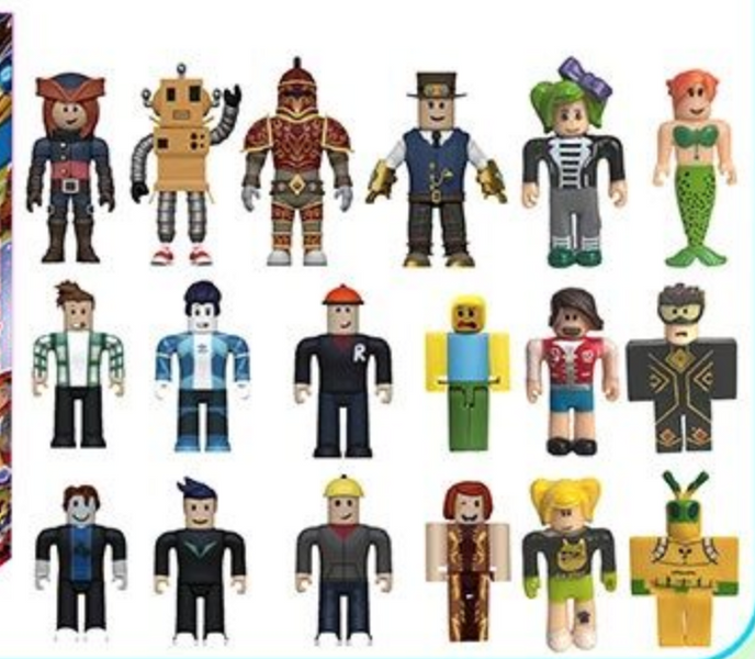 Большой набор игровых фигурок в стиле известной игры Roblox 99311, 18 персонажей в коробке (высота 6.5 см) 192776-1 фото