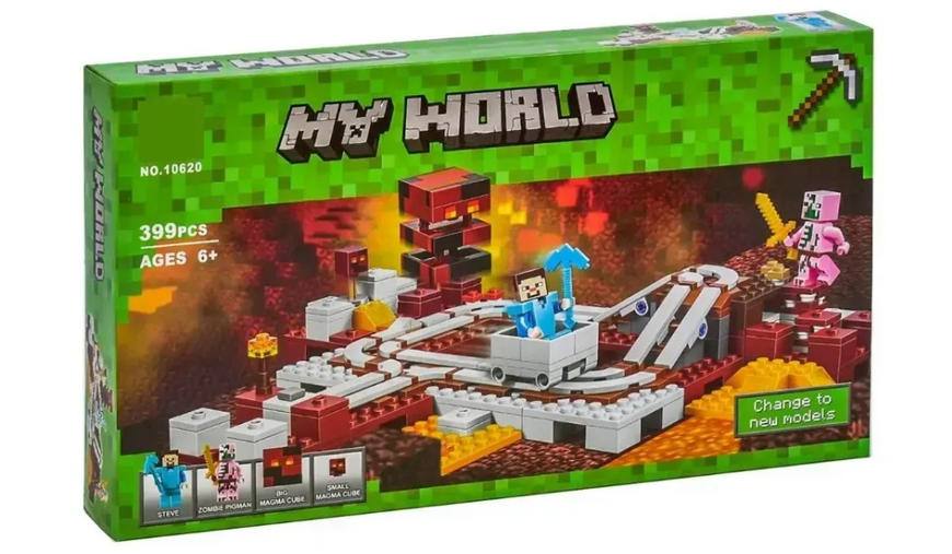 Конструктор Bela Майнкрафт " Подземная железная дорога" Minecraft, 399 деталей 10620 фото
