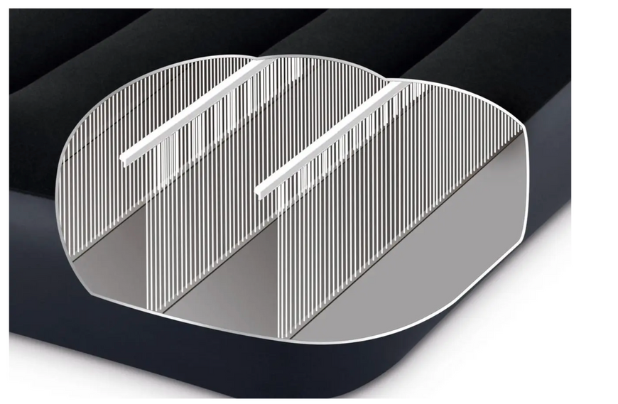 Надувний матрац Intex 64150 Dura-Beam Standard 203x152x25 см із вбудованим електронасосом 168455 фото
