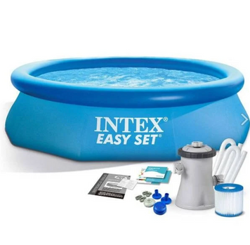 Intex Easy Set 28122 NP &mdash; надувний басейн 305x76 см з фільтр-насосом, об&rsquo;єм 3854 л, легкий монтаж, вага 11 кг 42376 фото