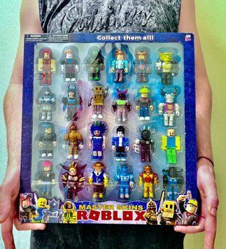 Величезний мега-набір ігрових фігурок у стилі відомої гри Roblox 99313, 24 персонажі в коробці (упаковка 36х39 см) 192777-1 фото